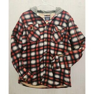 Brooklyns Best Mens Sherpa Lined Hooded Plaid Shacket Small NWT Jacket